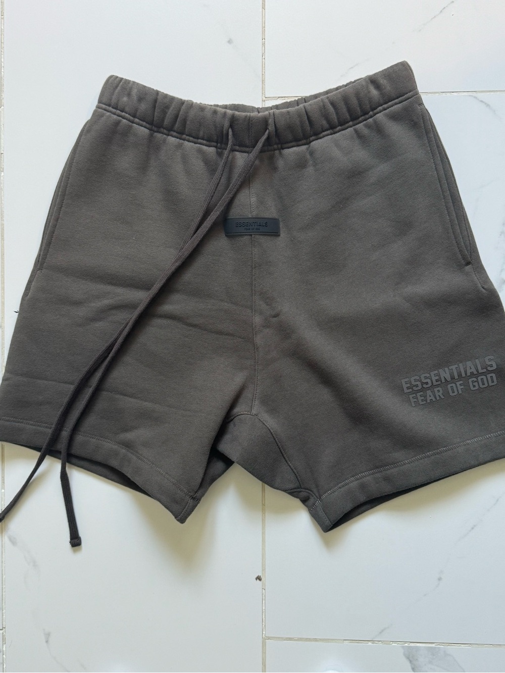 Essentials Fear Of God Men's Gray Drawstring Shorts